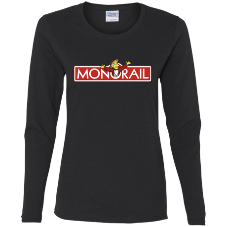 T-Shirts Black / S Monorail Women's Long Sleeve T-Shirt