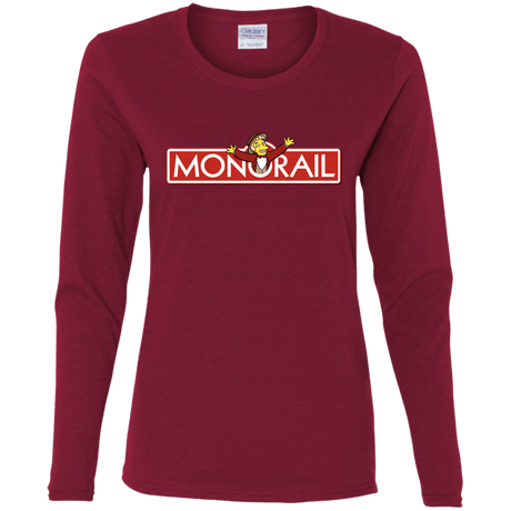 T-Shirts Cardinal / S Monorail Women's Long Sleeve T-Shirt