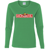 T-Shirts Irish Green / S Monorail Women's Long Sleeve T-Shirt