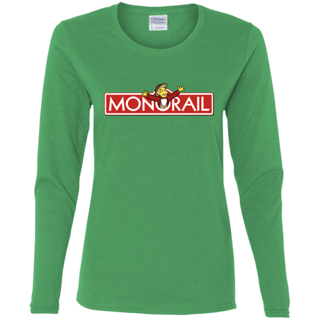 T-Shirts Irish Green / S Monorail Women's Long Sleeve T-Shirt