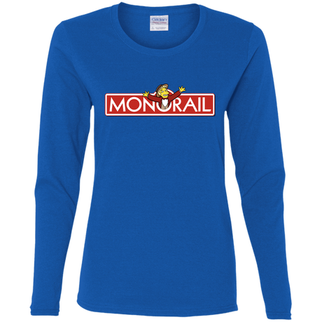 T-Shirts Royal / S Monorail Women's Long Sleeve T-Shirt