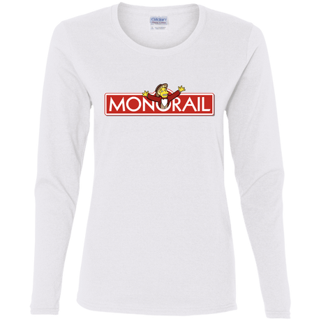 T-Shirts White / S Monorail Women's Long Sleeve T-Shirt