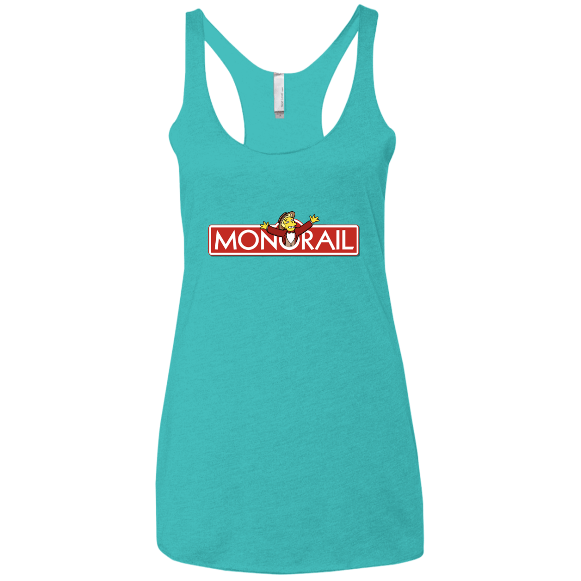 T-Shirts Tahiti Blue / X-Small Monorail Women's Triblend Racerback Tank
