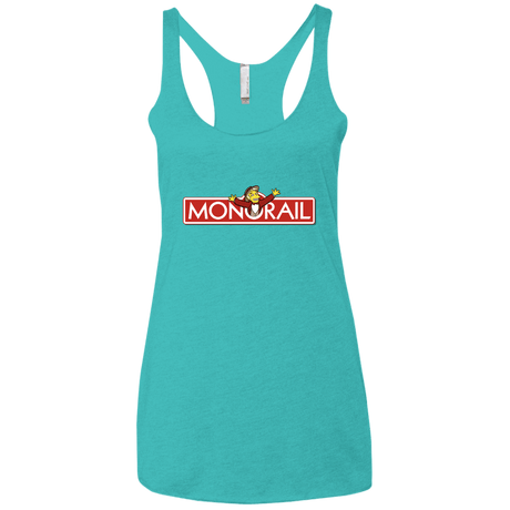 T-Shirts Tahiti Blue / X-Small Monorail Women's Triblend Racerback Tank