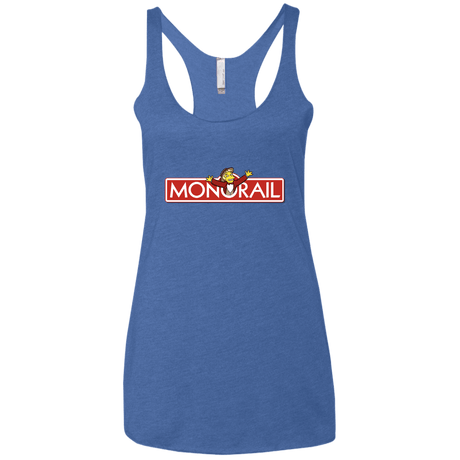 T-Shirts Vintage Royal / X-Small Monorail Women's Triblend Racerback Tank