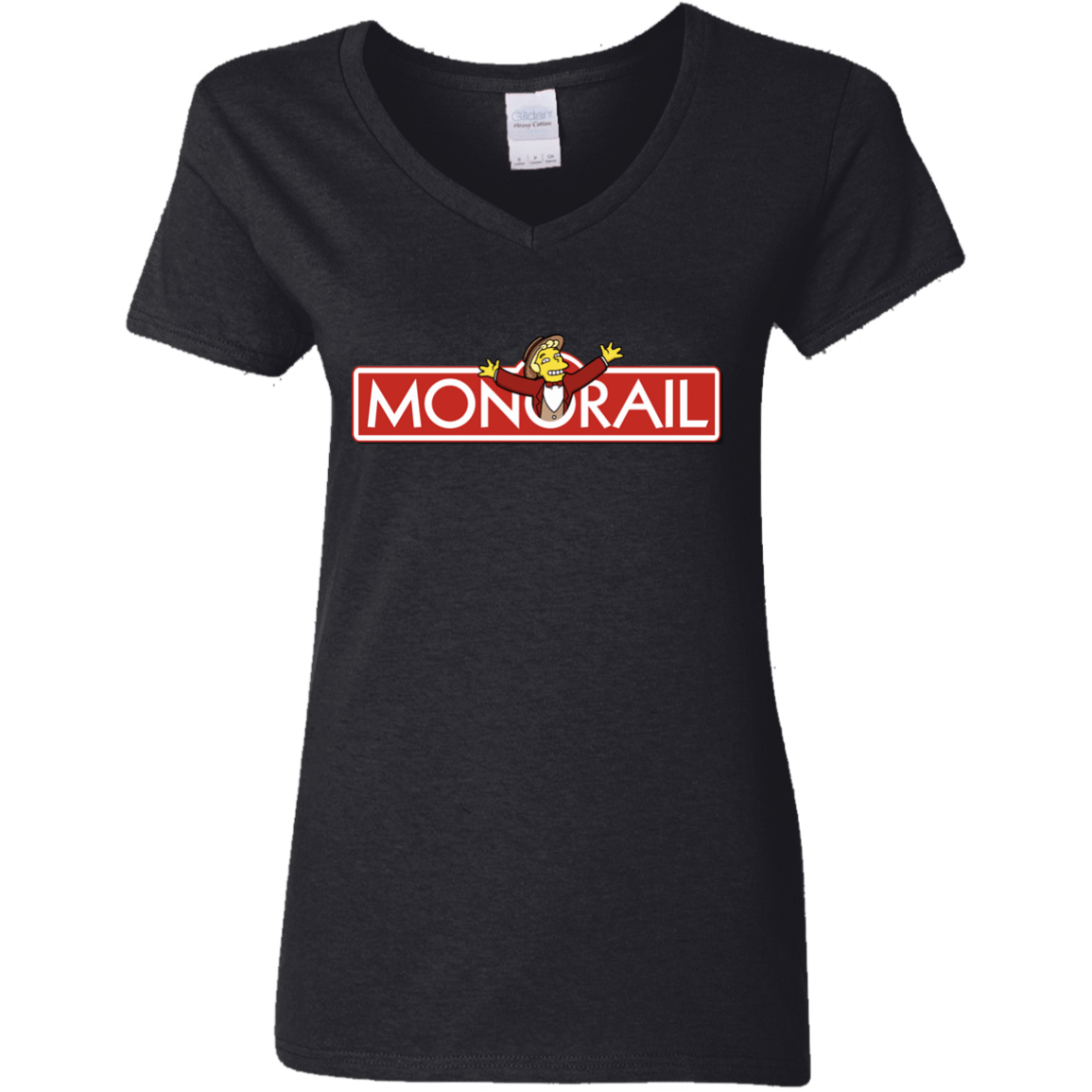 T-Shirts Black / S Monorail Women's V-Neck T-Shirt