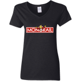 T-Shirts Black / S Monorail Women's V-Neck T-Shirt