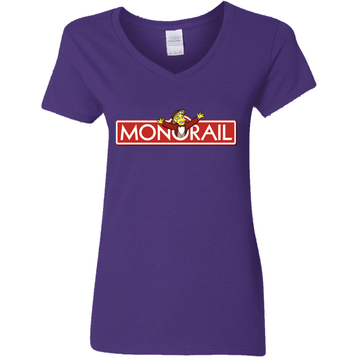 T-Shirts Purple / S Monorail Women's V-Neck T-Shirt