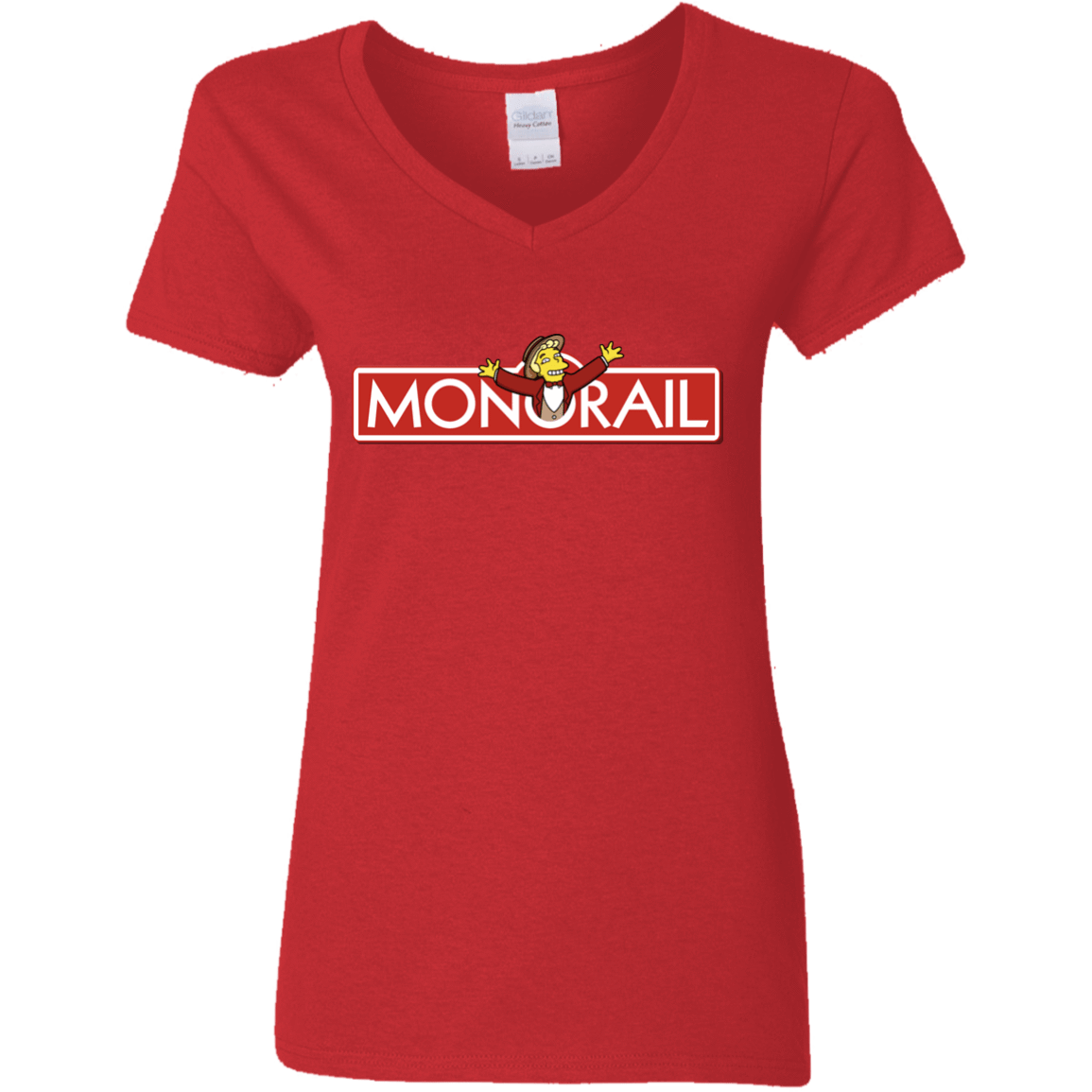 T-Shirts Red / S Monorail Women's V-Neck T-Shirt