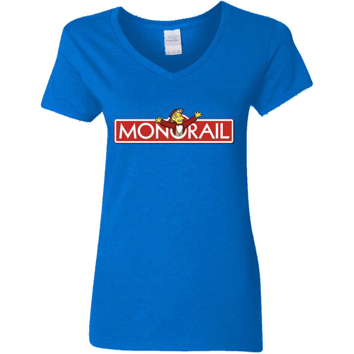 T-Shirts Royal / S Monorail Women's V-Neck T-Shirt