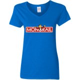 T-Shirts Royal / S Monorail Women's V-Neck T-Shirt