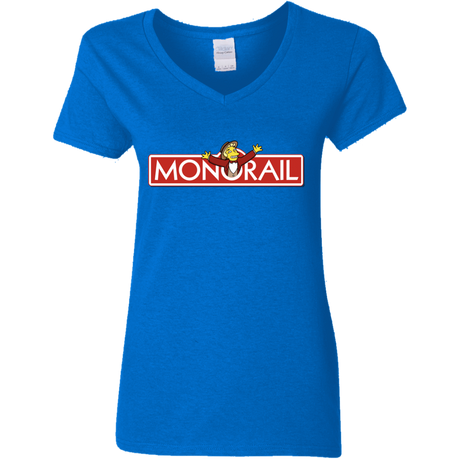 T-Shirts Royal / S Monorail Women's V-Neck T-Shirt