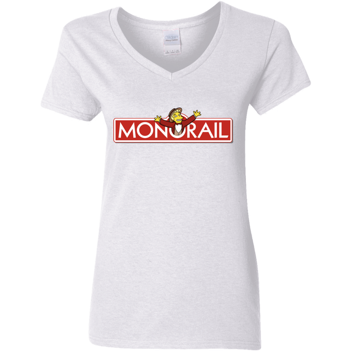 T-Shirts White / S Monorail Women's V-Neck T-Shirt