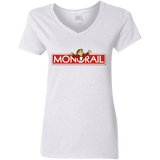 T-Shirts White / S Monorail Women's V-Neck T-Shirt