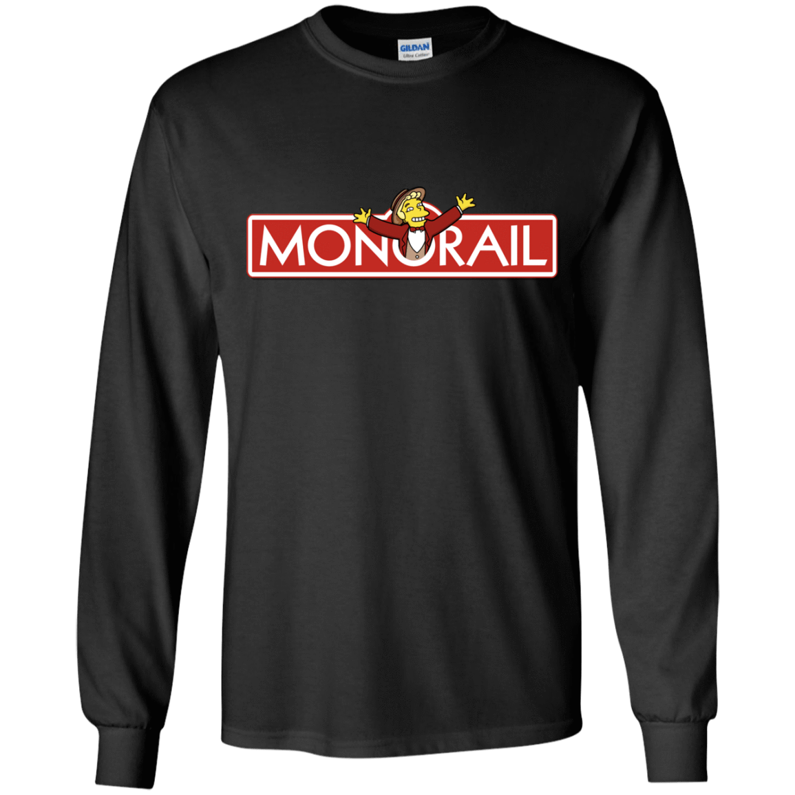 T-Shirts Black / YS Monorail Youth Long Sleeve T-Shirt