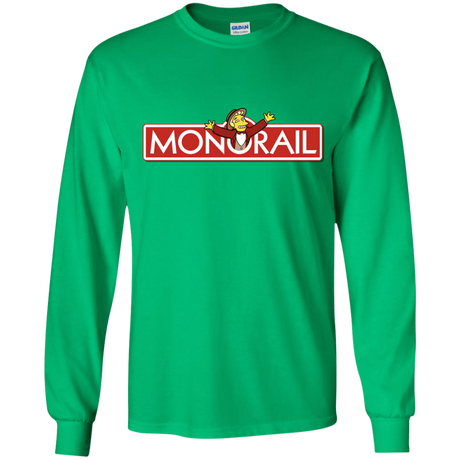 T-Shirts Irish Green / YS Monorail Youth Long Sleeve T-Shirt