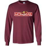 T-Shirts Maroon / YS Monorail Youth Long Sleeve T-Shirt
