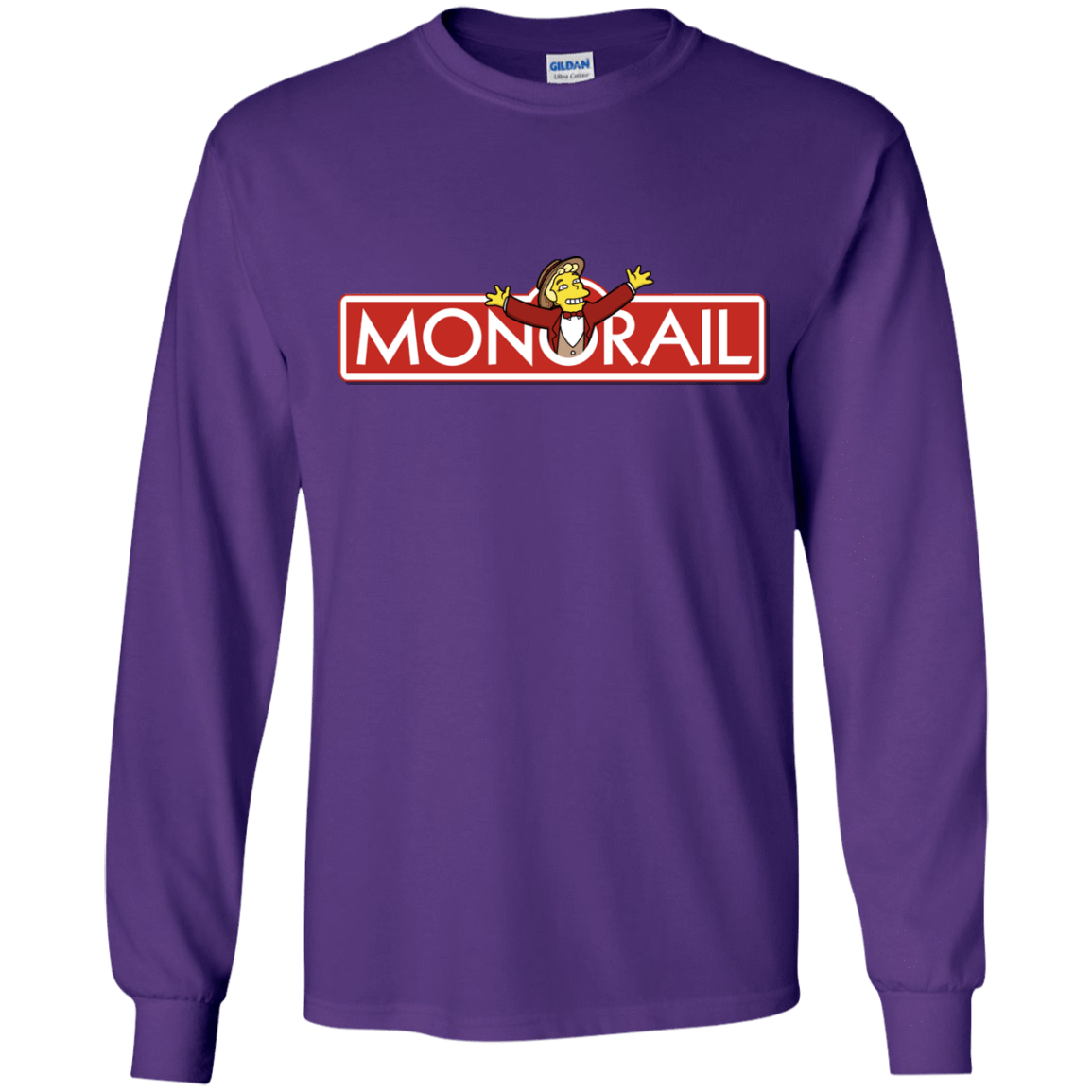 T-Shirts Purple / YS Monorail Youth Long Sleeve T-Shirt