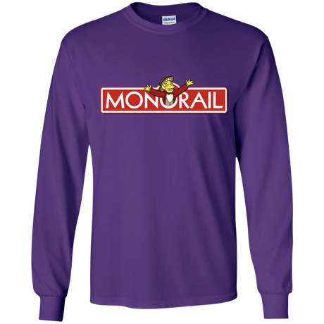 T-Shirts Purple / YS Monorail Youth Long Sleeve T-Shirt