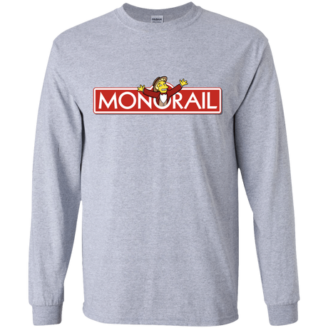 T-Shirts Sport Grey / YS Monorail Youth Long Sleeve T-Shirt