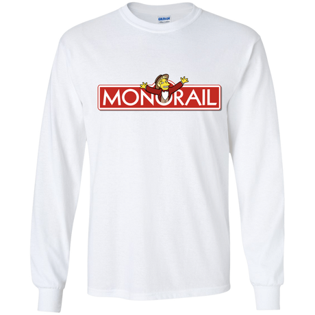 T-Shirts White / YS Monorail Youth Long Sleeve T-Shirt