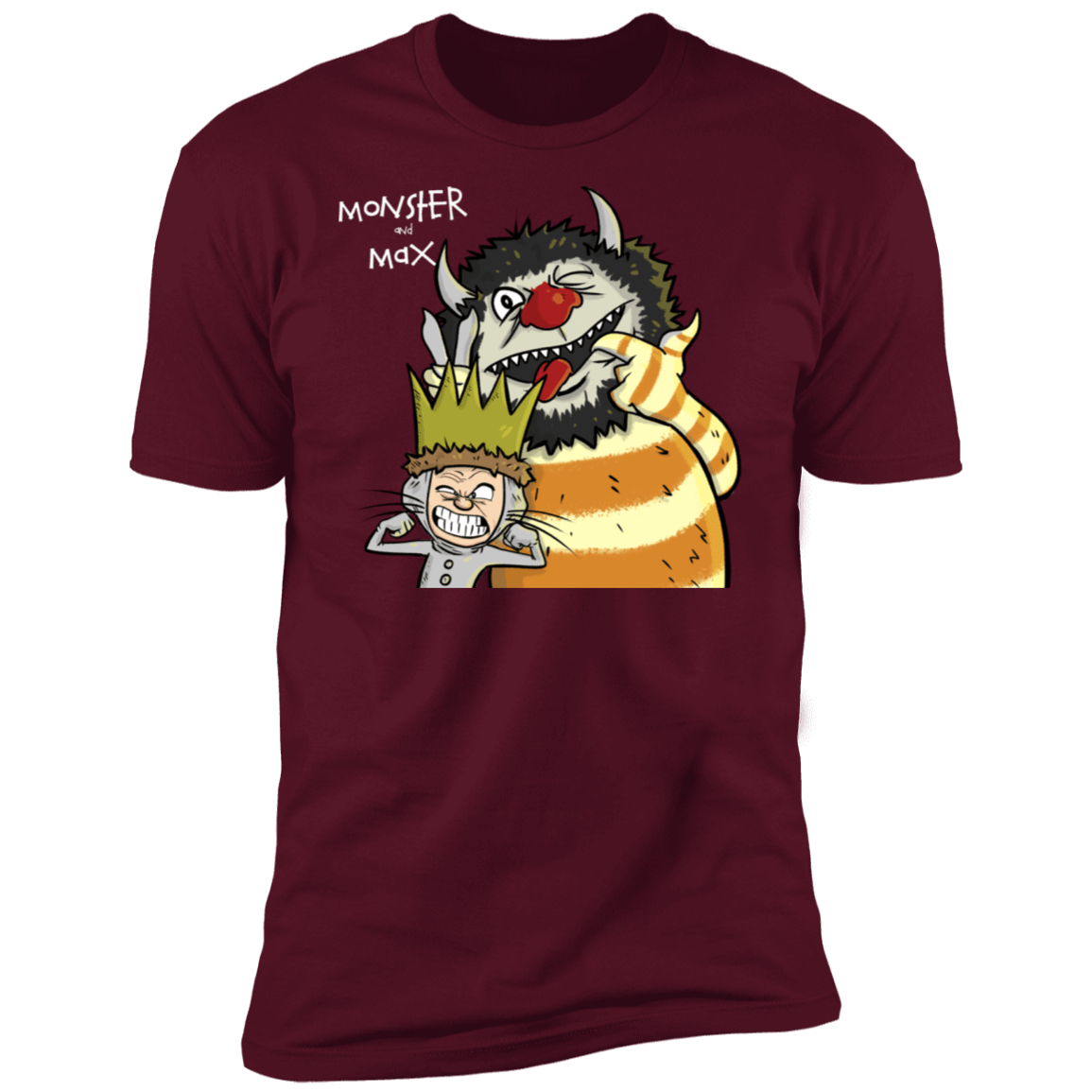 T-Shirts Maroon / S Monster and Max Men's Premium T-Shirt