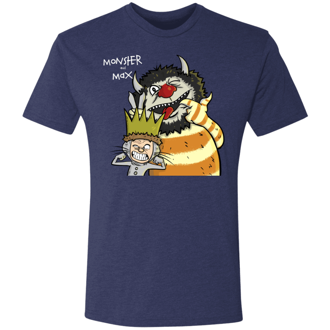 T-Shirts Vintage Navy / S Monster and Max Men's Triblend T-Shirt