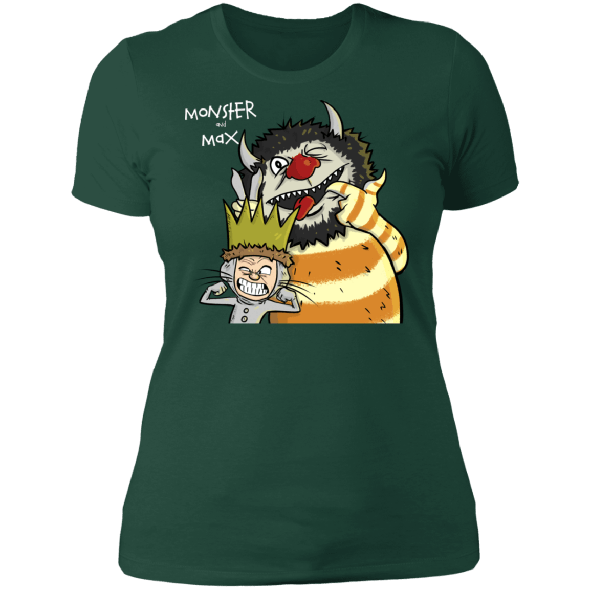 T-Shirts Forest Green / S Monster and Max Women's Premium T-Shirt