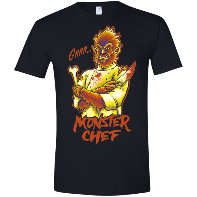T-Shirts Black / X-Small Monster Chef Men's Semi-Fitted Softstyle