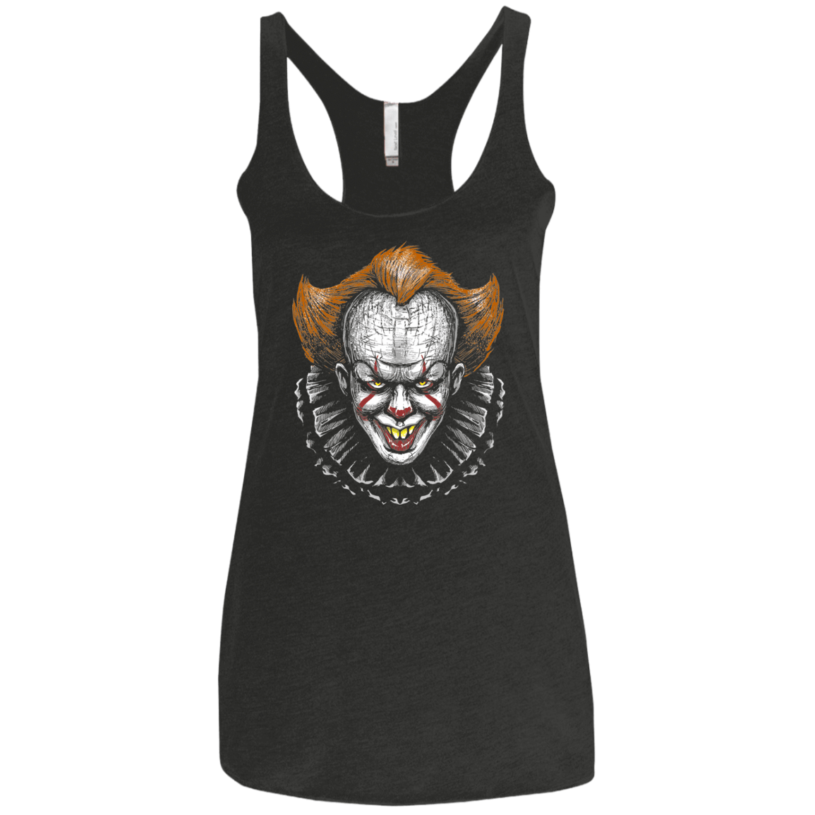 T-Shirts Vintage Black / X-Small Monster Clown Women's Triblend Racerback Tank
