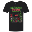 T-Shirts Black / X-Small Monster Death Match Men's Premium V-Neck