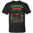 T-Shirts Black / Small Monster Death Match T-Shirt