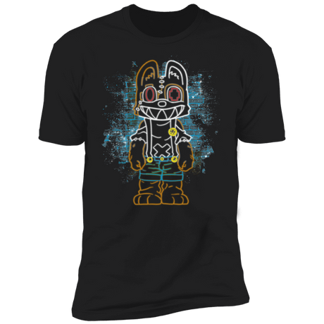 T-Shirts Black / X-Small Monster Furry Neon Men's Premium T-Shirt