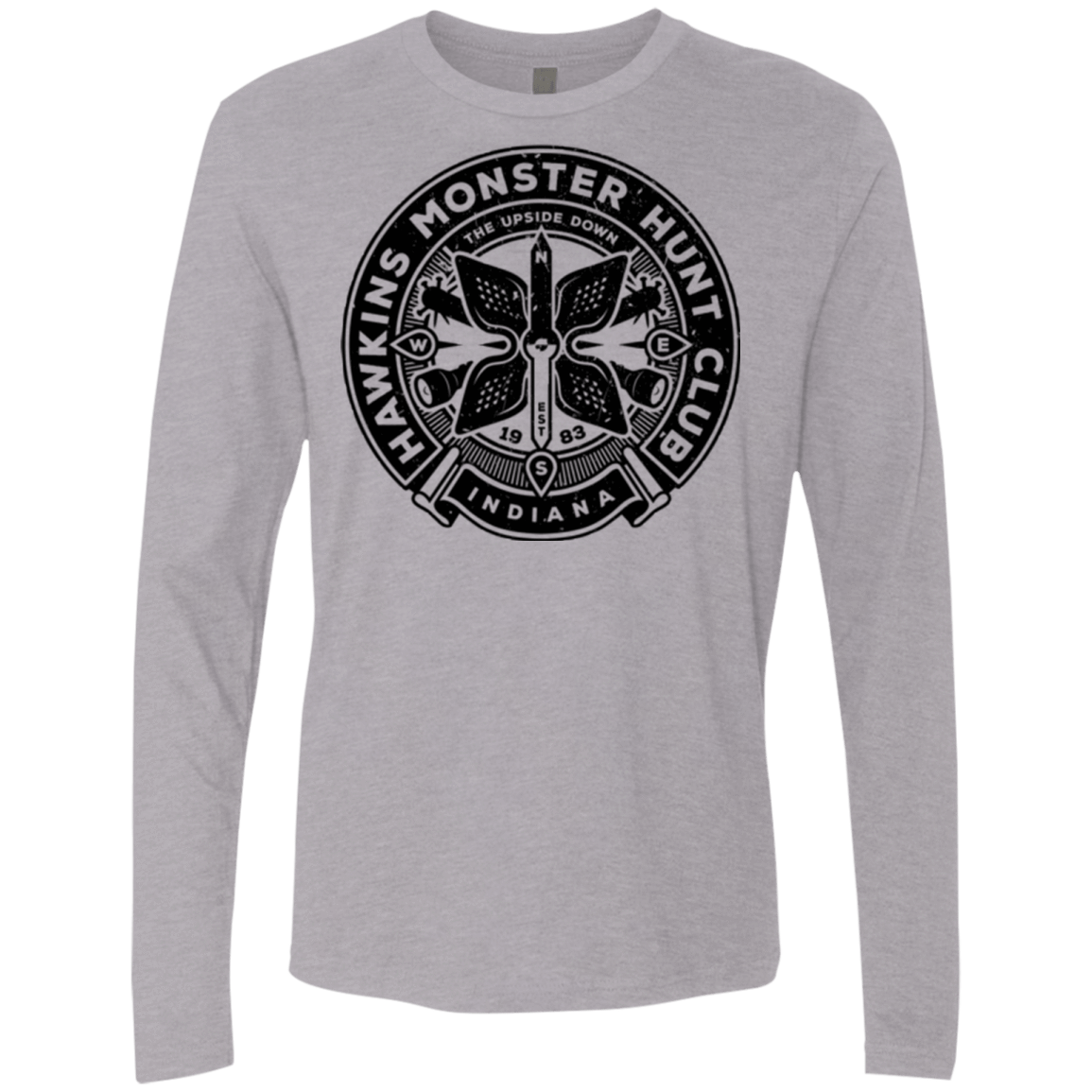 T-Shirts Heather Grey / Small Monster Hunt Club Men's Premium Long Sleeve