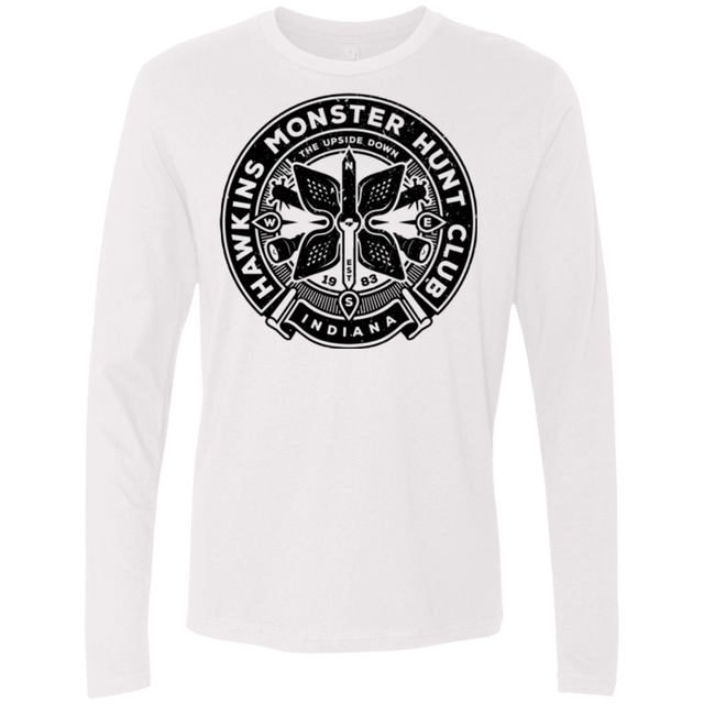 T-Shirts White / Small Monster Hunt Club Men's Premium Long Sleeve