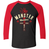 T-Shirts Vintage Black/Vintage Red / X-Small Monster Hunters 83 Men's Triblend 3/4 Sleeve