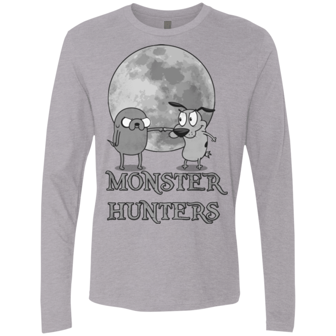 T-Shirts Heather Grey / Small Monster Hunters Men's Premium Long Sleeve