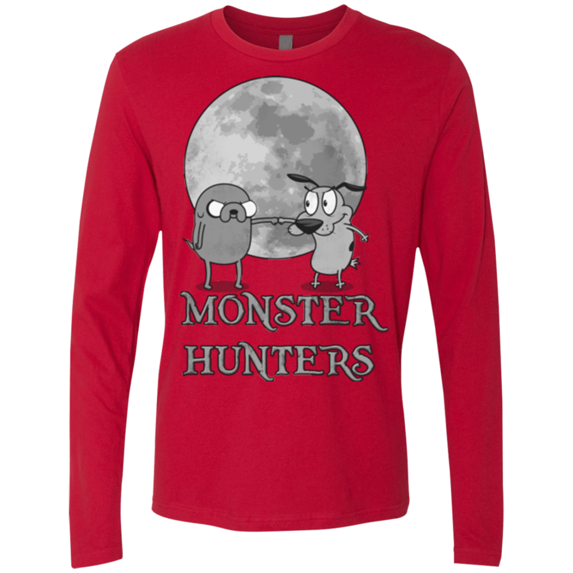 T-Shirts Red / Small Monster Hunters Men's Premium Long Sleeve
