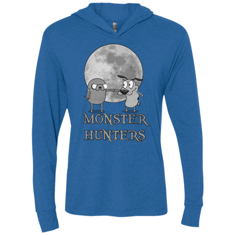 T-Shirts Vintage Royal / X-Small Monster Hunters Triblend Long Sleeve Hoodie Tee