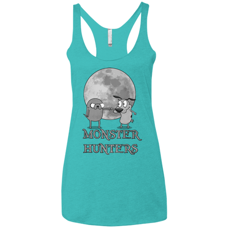 T-Shirts Tahiti Blue / X-Small Monster Hunters Women's Triblend Racerback Tank