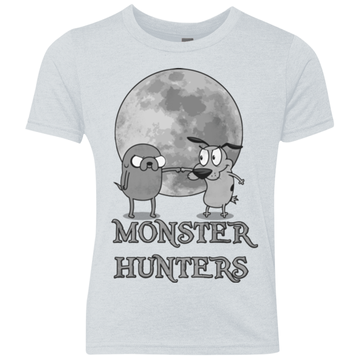 T-Shirts Heather White / YXS Monster Hunters Youth Triblend T-Shirt