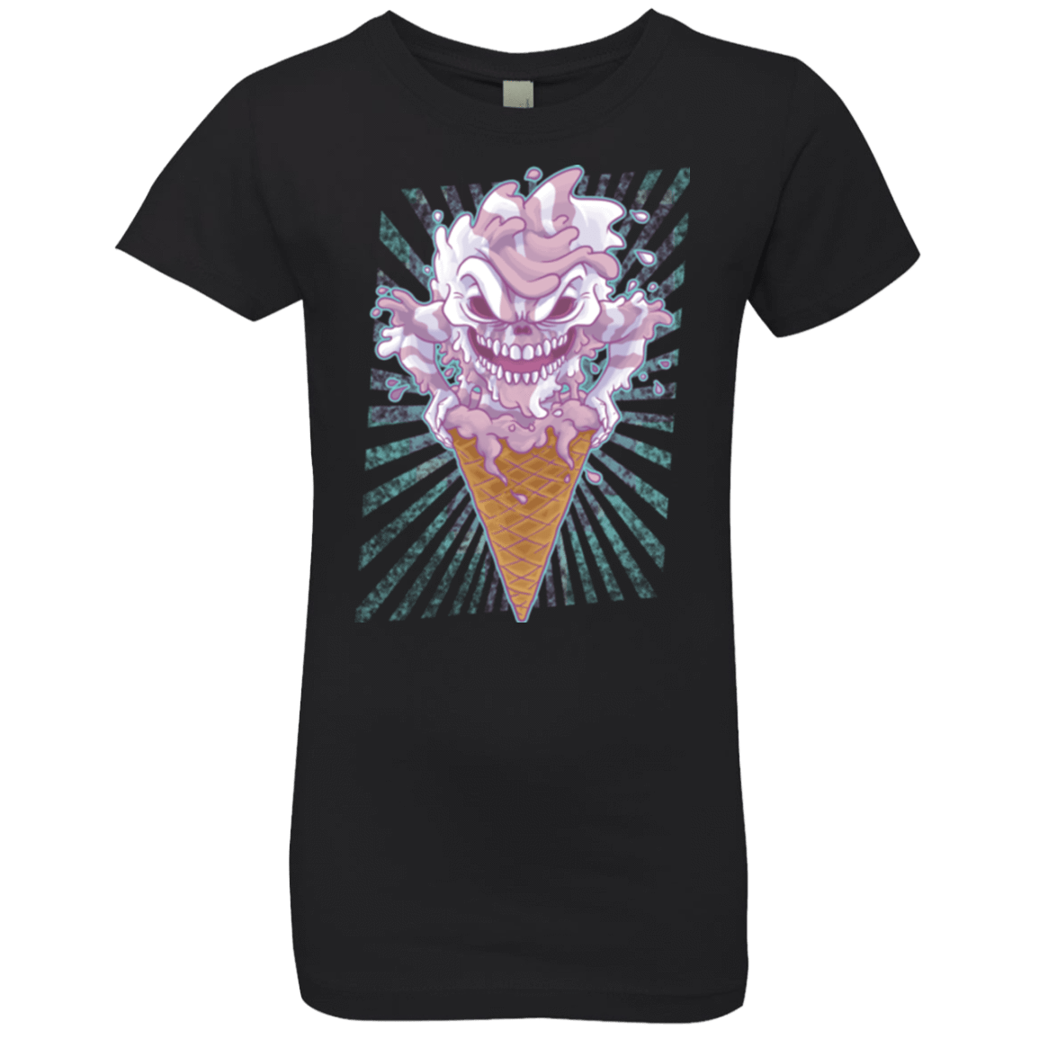 T-Shirts Black / YXS Monster Ice Cream Girls Premium T-Shirt