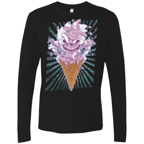 T-Shirts Black / Small Monster Ice Cream Men's Premium Long Sleeve