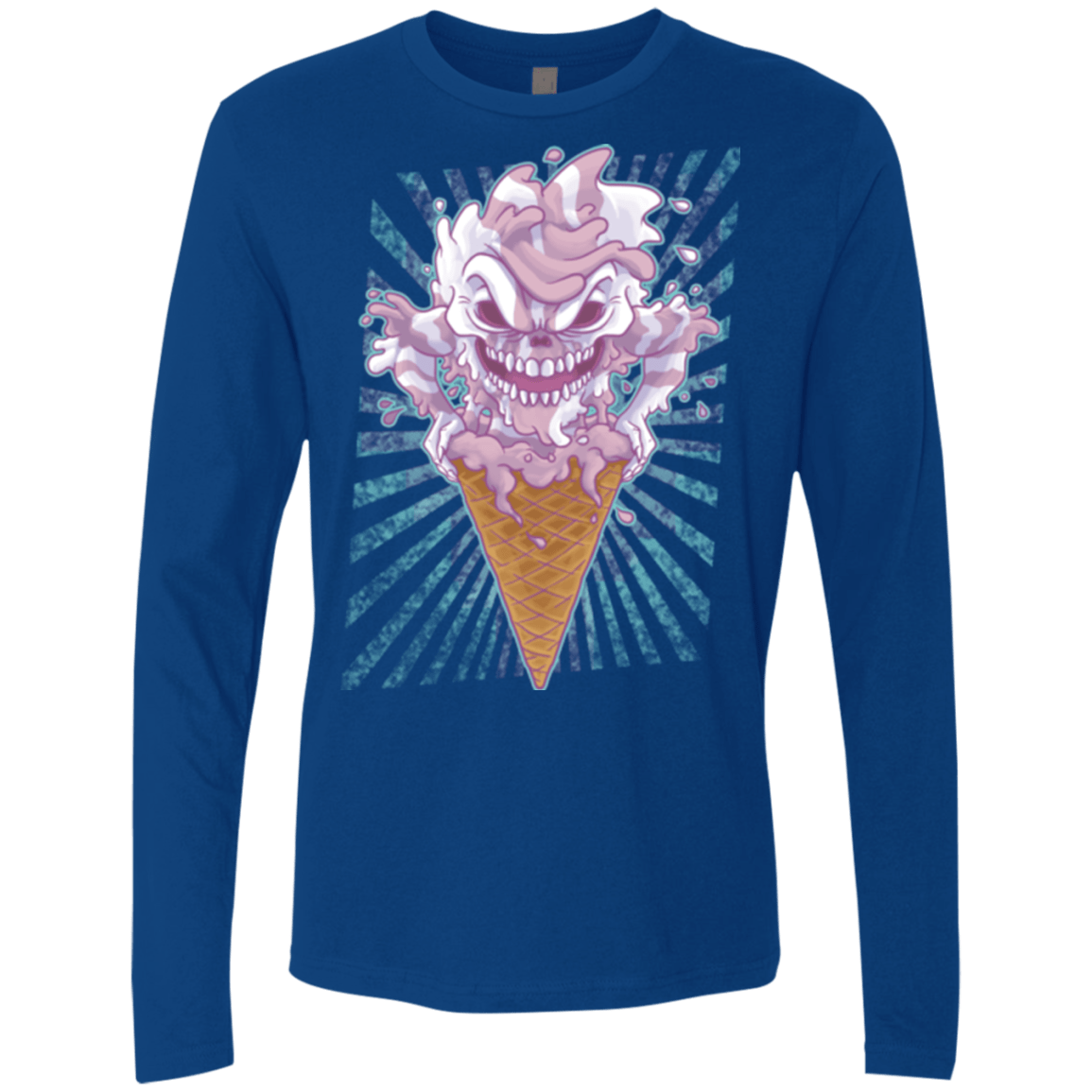 T-Shirts Royal / Small Monster Ice Cream Men's Premium Long Sleeve