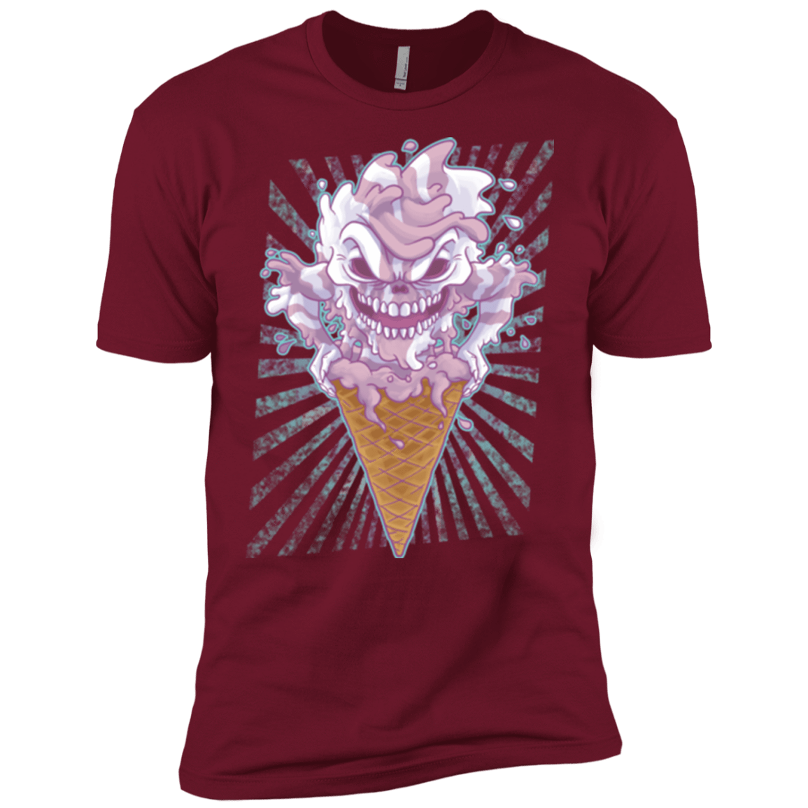 T-Shirts Cardinal / X-Small Monster Ice Cream Men's Premium T-Shirt