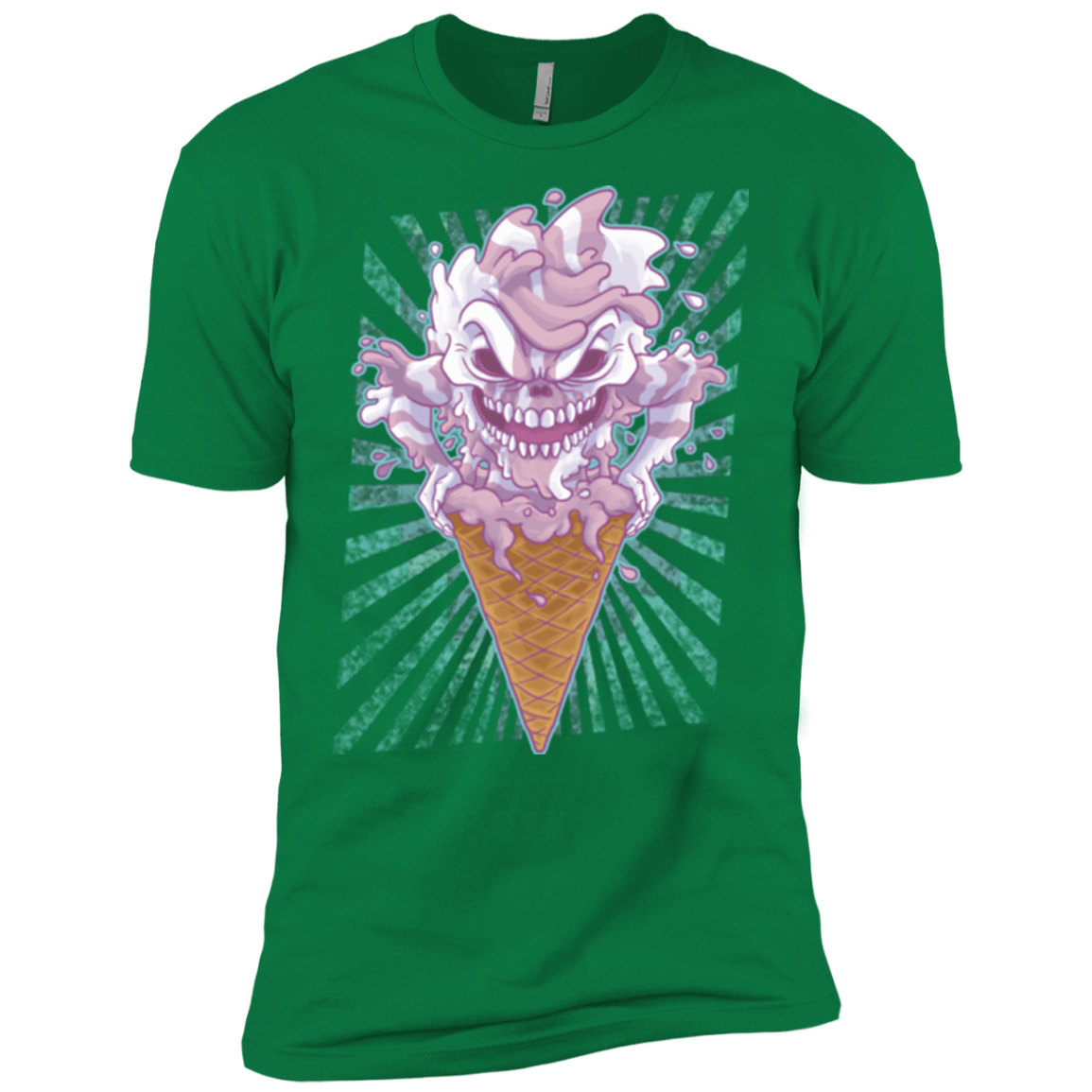 T-Shirts Kelly Green / X-Small Monster Ice Cream Men's Premium T-Shirt