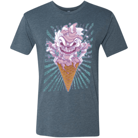 T-Shirts Indigo / Small Monster Ice Cream Men's Triblend T-Shirt