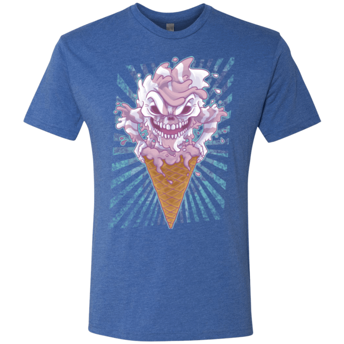 T-Shirts Vintage Royal / Small Monster Ice Cream Men's Triblend T-Shirt