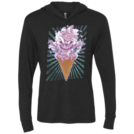 T-Shirts Vintage Black / X-Small Monster Ice Cream Triblend Long Sleeve Hoodie Tee