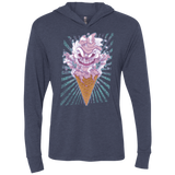 T-Shirts Vintage Navy / X-Small Monster Ice Cream Triblend Long Sleeve Hoodie Tee